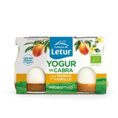 Yogur de cabra con mango y vainilla 2×125 g