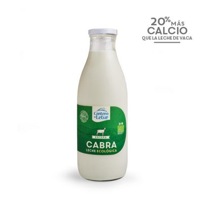 Leche entera de cabra ecológica. Cantero de Letur